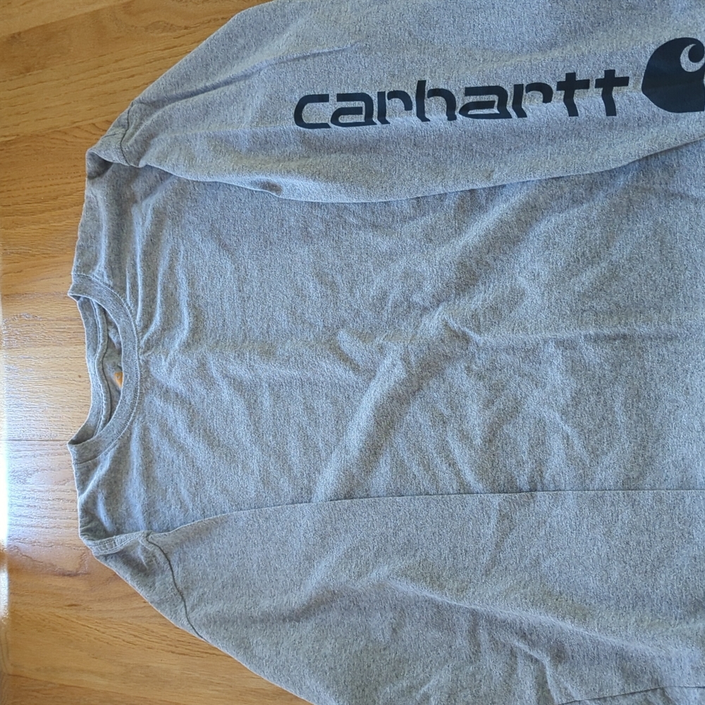 Carhartt Men's Loose Fit Heavyweight Long Logo Sleeve